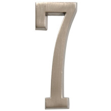 Distinctions by Hillman 843287 Plaque d'adresse de maison autocollante moule sous pression en nickel bross numro 7 10,2 cm