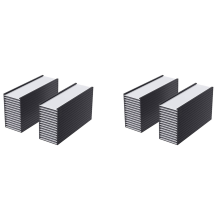 30 Pack C Channel Magnetic Label Holders 1x3 in for Metal Whiteboard