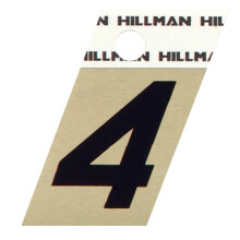 The Hillman Group 840482 Numro 4 112 pouces Coupe d'angle en aluminium noir et dor