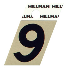 The Hillman Group Numro 9 Noir 840492 Coupe d'angle en aluminium dor de 112 pouces