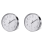 Modern Silent Wall Clock for Home Office Kitchen (25cm, Silver) 2