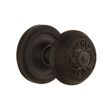 Nostalgic Warehouse Rosace en corde avec bouton en forme d'uf et de flchettes - 2,375 po - Bronze huil