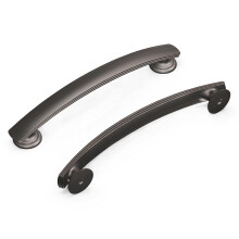 Hickory hardware 1 pakke k?kkenskab med fast kerne tr?kker luksusskabsh?ndtag hardware til d?re og kommodeskuffer 5-1/16 tommer (128 mm) Hul Cent