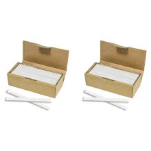 Flat White Soapstone Pens 30 Pack for Welders & Textile Marking Tools