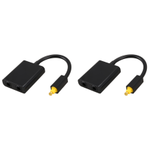 SPDIF Optical Audio Splitter 2 Way Toslink Adapter Hub