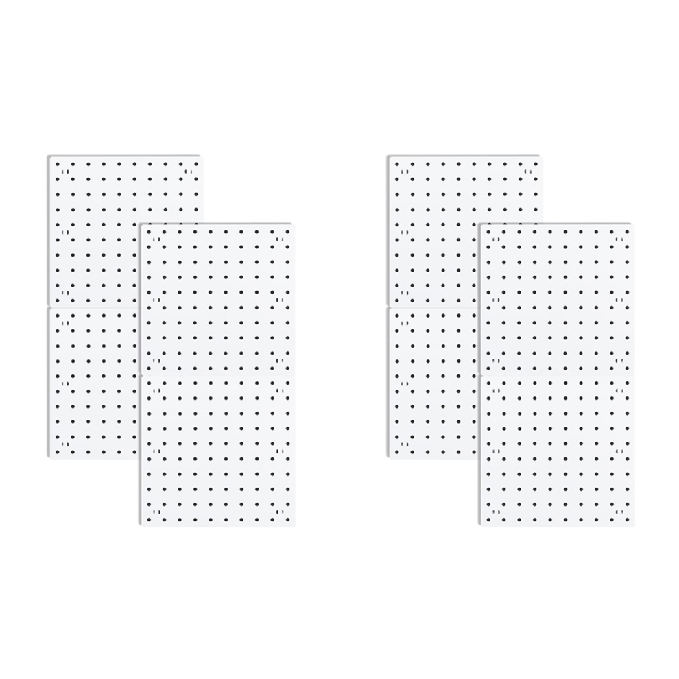 Pegboards, Pegboard Wall Organizer Panels, Peg Boards For Wall(4Pcs) White 4851175006467