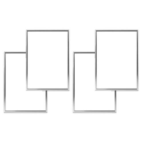 4 Picture Frames, A4 Silver with s, 21X30 CM 1