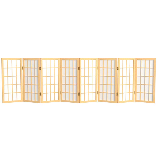 Panel de Shoji de Ventana de 2 pies - Natural - 8 Paneles