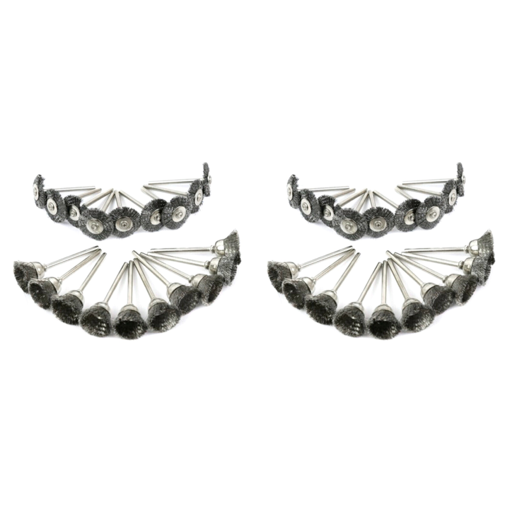 Wire Brush Set For Rotary Tool Die Grinder Flat Wheel Cup 4851175003121