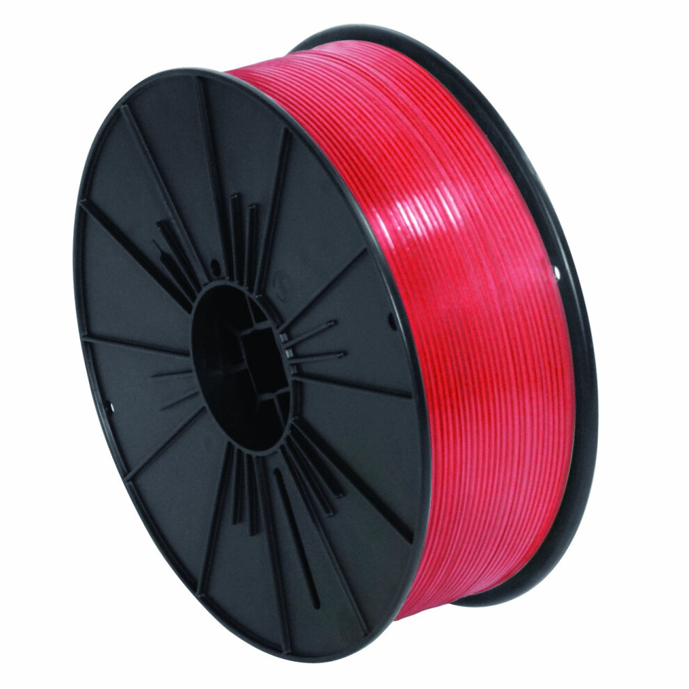 Aviditi Red Plastic Twist Tie Spool 7000' Long For Custom Length Ties Use To Seal Bread Gift And Treat Bags Or For Bundling Cables And Wires 841436091688