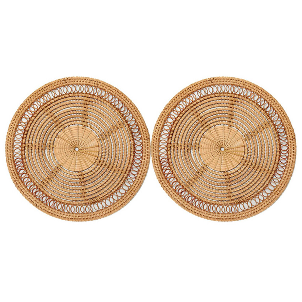 2X Home Woven Wall Basket Natural Decor Decorative Rattan-image-OPC-PJYDCHS-NEW