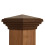 4x4 Brun Pyramid Post Cap Passar (3.5"x3.5") Tryckbehandlad Post 1