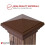 4x4 Brun Pyramid Post Cap Passar (3.5"x3.5") Tryckbehandlad Post 2