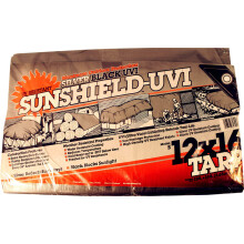 DeWitt 6 oz UV-resistent Sunshield Tarp 12' x 16' Silver/svart