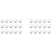 30 Pack 22MM Blank White Dice Set D12 Cubes for Game,Fun,DIY