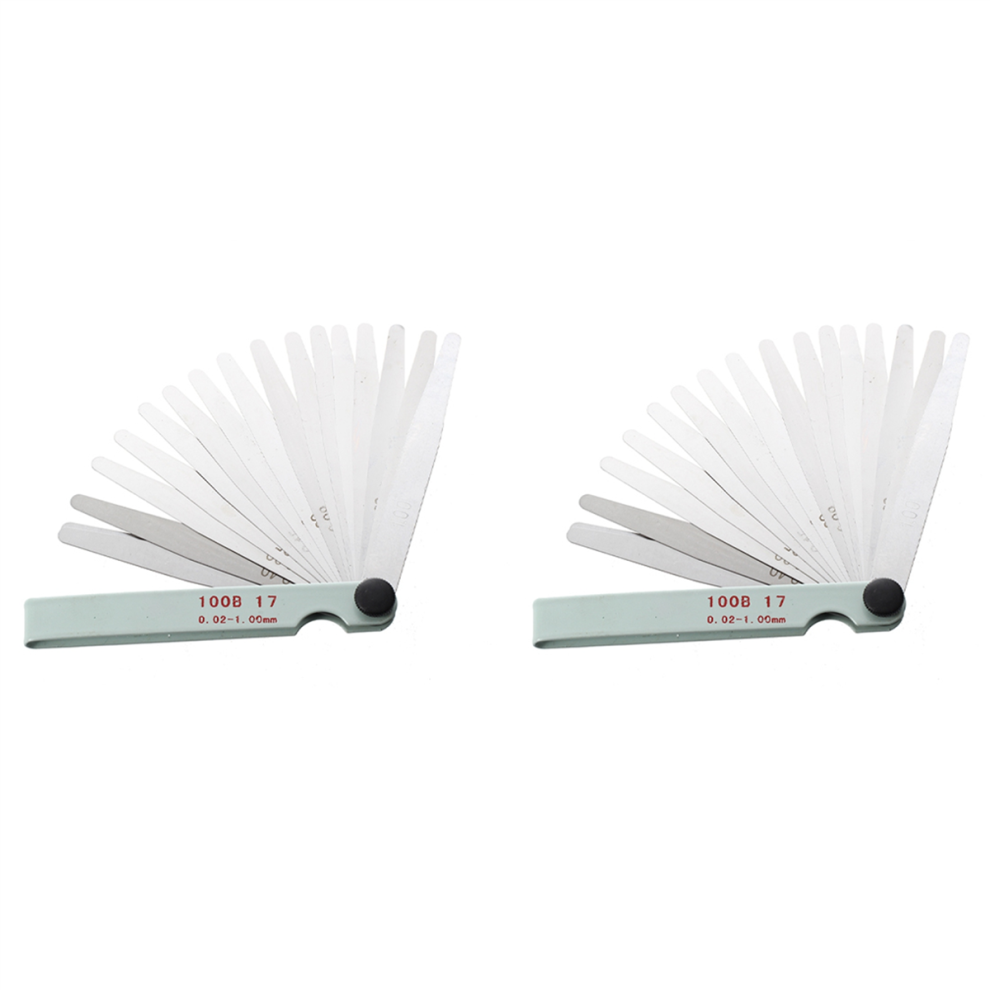 Silver Metal Metric Thickness Feeler Gauge Blades 0.02-1Mm Tool 4853890024481