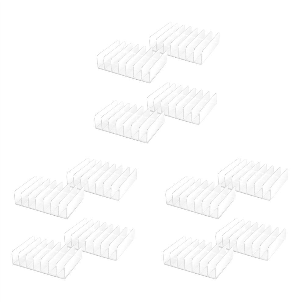 4 Pcs Clear Acrylic Cd Holder With Tackable Dvd Display Rack 4853890023415
