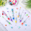12 Pcs Multicolor Beadable Pens 4In1 Colored Beads Pen 6