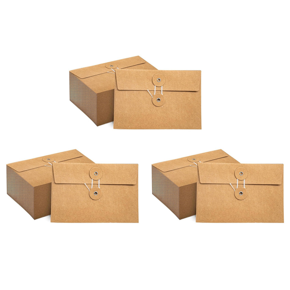 Envelopes With String Tie Closure Project Pockets Document Organizer 4851175013564