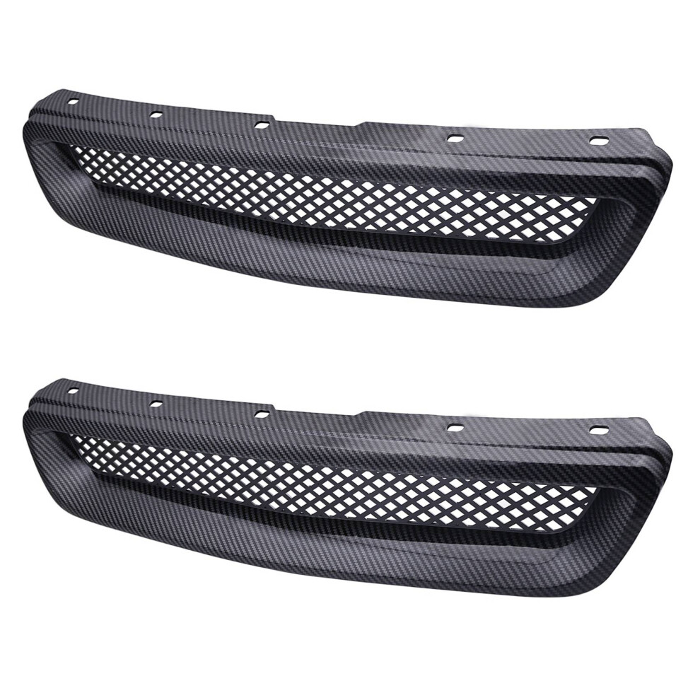 Front Hood Grille Grill For 96-98 /Ek Jdm Black 4853890028304