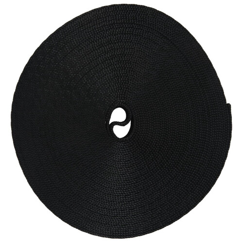 Black 10 Yards Nylon Webbing Tape Multi-use Strapping (25mm) Width 2