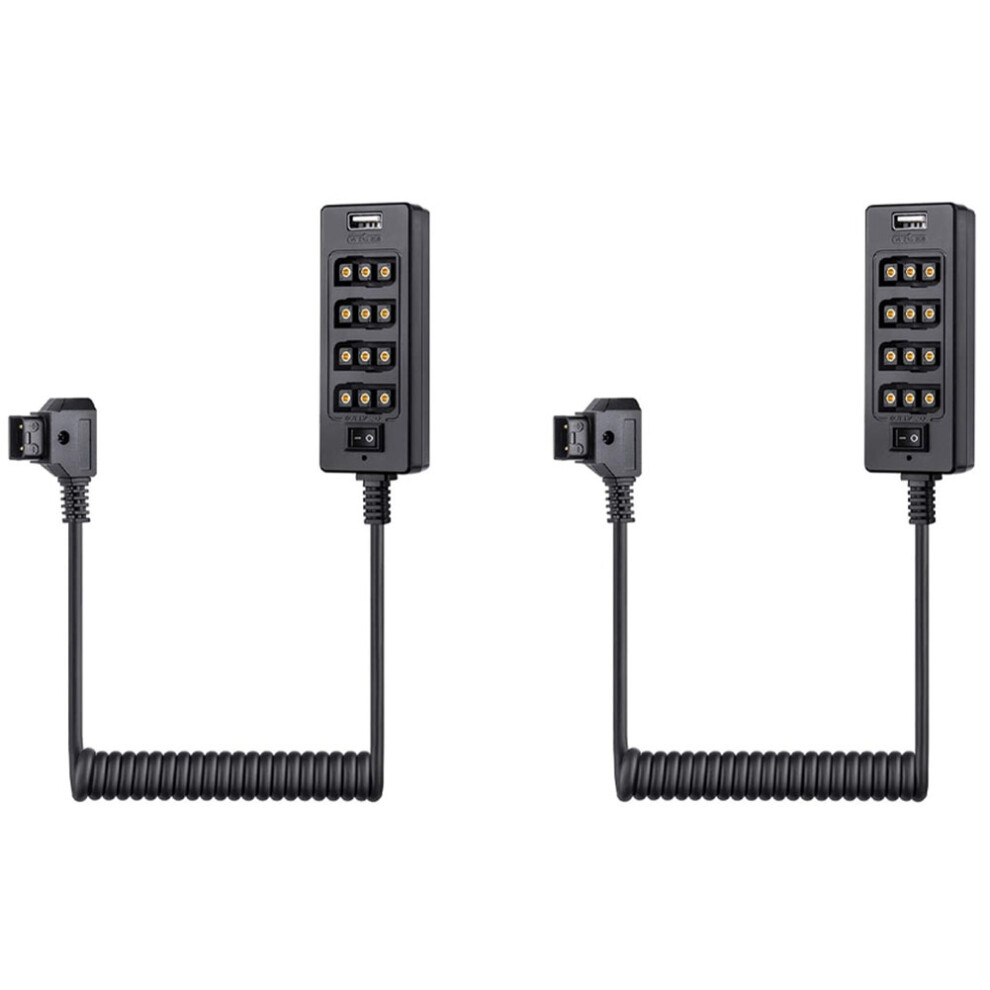 Dtap Splitter Cable With Power Switch D-Tap For V-Mount V Lock, Mount Spactz