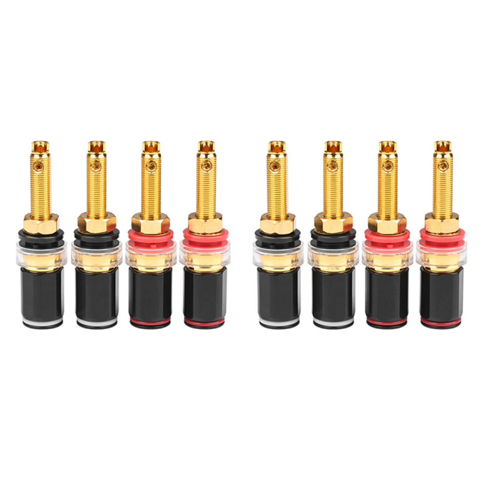 Hifi Speaker Terminal Binding Post Pure Copper Gold Plated Amplifier 4853890033476