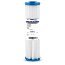 Hydronix SPC-25-1050 polyesterilaskostettu sedimenttivesisuodatin, pestδvδ ja uudelleen kδytettδvδ 2,5"" X 10"""" 50 mikronia