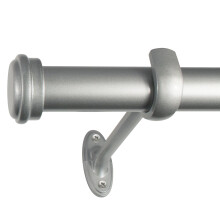 Decopolitan ndlock med enkel gardinstng 18 till 36-tums stlnickel