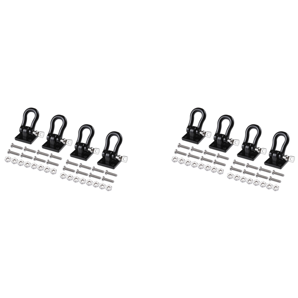 4Pcs Trailer Towing Buckle Tow Hooks Shackles For 1/10 Rc Car Trx4 4853890050848