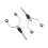 2PC Double Head Bi-Ceramic Tip Fly Tying Bobbin Holder for Fishing 3