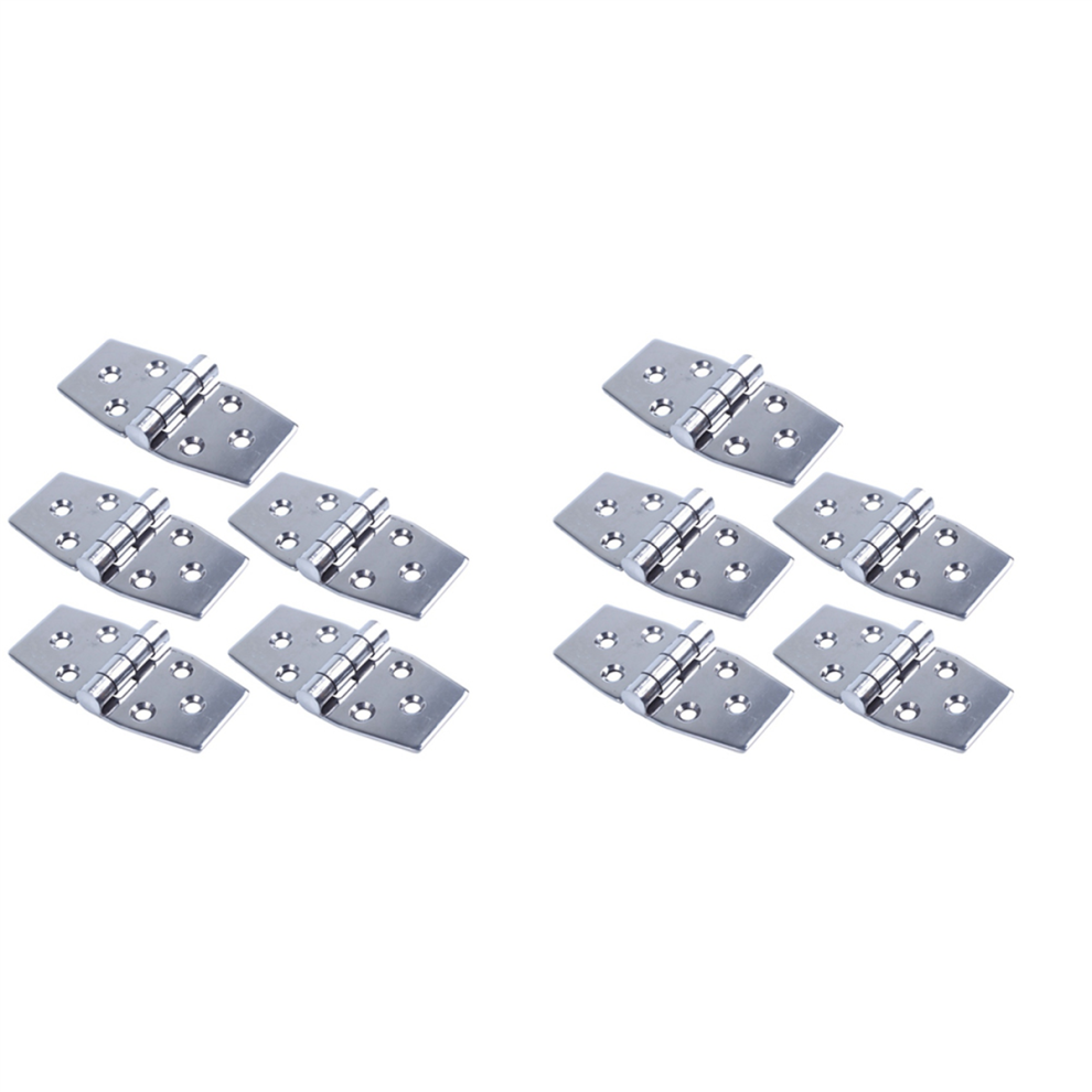 5 Pcs Marine Stainless Steel Hinge For 76X38mm Boat Hatch Compartment 4853890060335