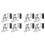 4 Pack Solar Panel Holders, 10-60 Attachment Module, for 2