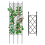 Plant Climbing Rattan Frame Garden Trellis Support Screen Style 4