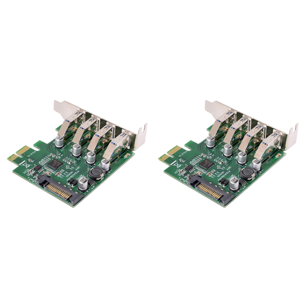 Spactz Low Profile 4 Ports Pci-E To Usb 3.0 Hub Pci Express Expansion Card