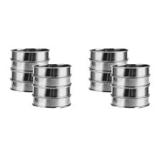 4 Inch Muffin Rings Crumpet Rings, 8Pcs Stainless Steel Tart Ring