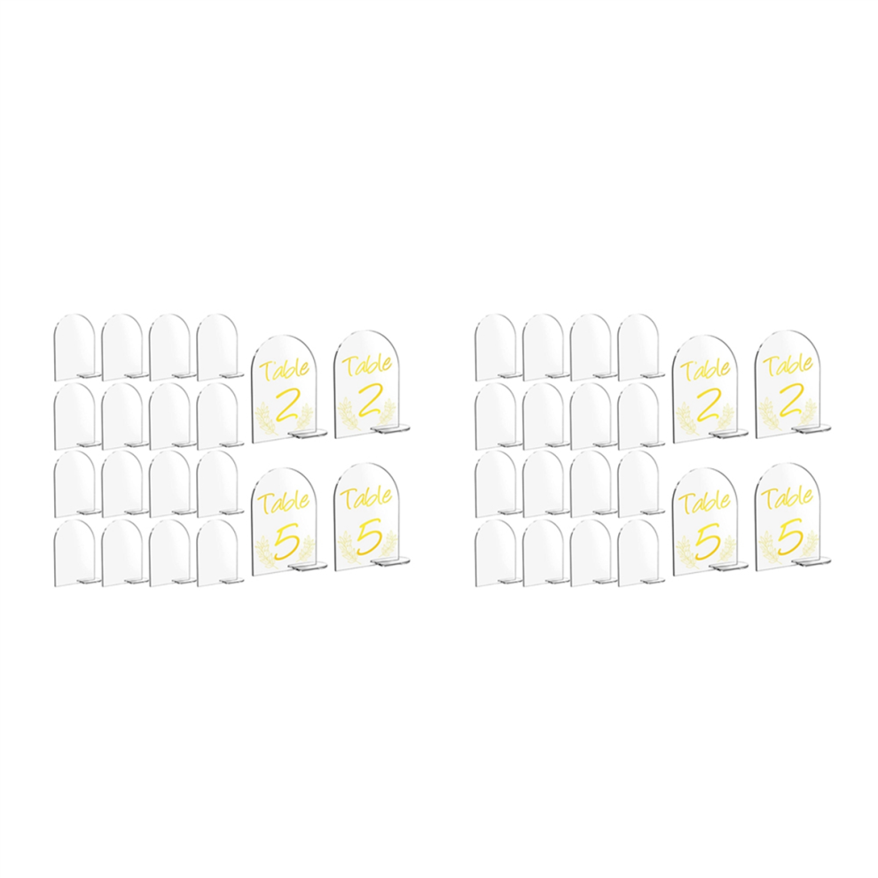 20 Packs 6X4 Inch Blank Acrylic Numbers Signs 4853890069406