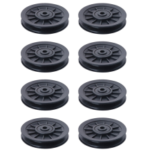 4Pcs Universal 105mm Diameter Wearproof Bearing Pulley Wheel Gym Part