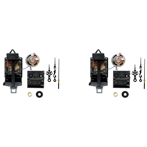 2X Quartz Pendulum Clock Movement with Hands,with Music Box Speaker 1