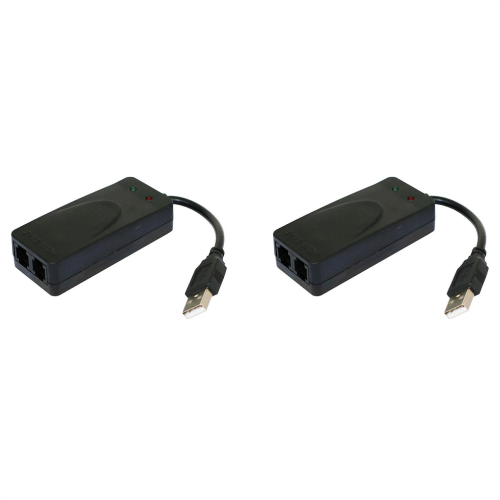 Usb Fax Modem Dual Port Usb2.0 56K V.92 V.90 External Driver 4853890075636