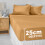 (Ochre, Double- 137x190cm) Fitted Bed Sheet Extra Deep 25cm Single Double King Bed Sizes 1