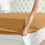 (Ochre, Double- 137x190cm) Fitted Bed Sheet Extra Deep 25cm Single Double King Bed Sizes 3