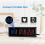 Gym Timer,LED Interval Digital Countdown Wall Clock Fitness Timer 3
