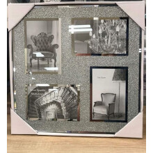 Silver Crystal 4 Photo 6x4'' Frame 35Cm