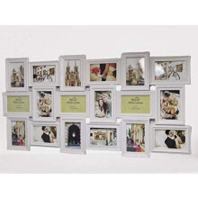 18 Aperture Collage Photo 6x4'' Frame 102x52Cm White