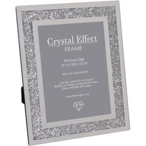 Gem Mirrored Photo 7x5''Frame 25x20Cm