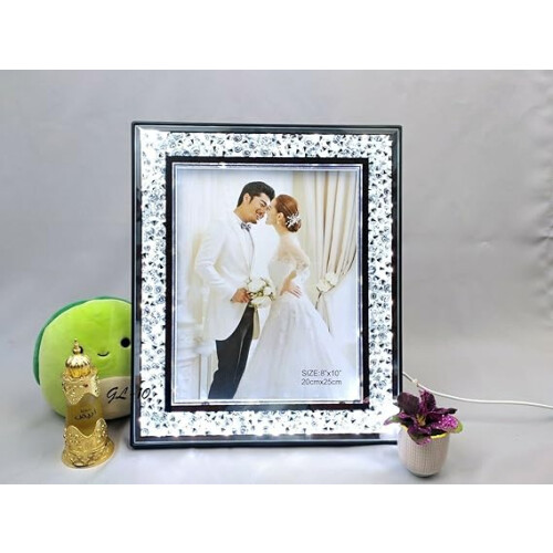 Silver LED Lights Photo 8x10'' Frame 20x25Cm