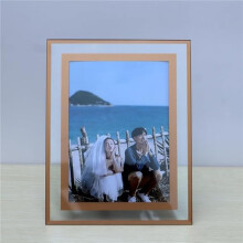 Rose Gold Mirrored Clear Photo 6x4'' Frame