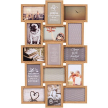 Oak Collage 15 Photo 6x4'' Frame 71x44Cm