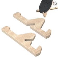 Skateboard Holder - 1 Pair Snowboard Wall Holder for Home, Wall Mount, Wood Material, Sports Accessory for Collectors